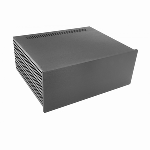 MODU Slimline 1NSLA04350N,10mm zwart front, 435x363x169mm