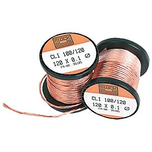 Koper Litze draad, 60x0,1mm, 200g, 48m