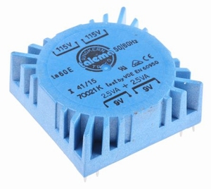 TALEMA ringkern trafo, 5VA, 2x115V>2x9V