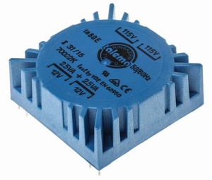 TALEMA Toroidal trafo, 5VA, 2x115V>2x12V