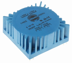 TALEMA ringkern trafo, 15VA, 2x115V>2x7V