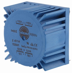TALEMA Toroidal trafo, PCB mount, 25VA, 2x115V>2x18V