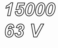 MUNDORF MLGO, 15000uF/63V, ±20%, Elektrolytische cond.