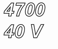MUNDORF MLGO, 4700uF/40V, ±20%, Elektrolytische Kondensator