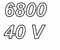 MUNDORF MLGO, 6800uF/40V, ±20%, Elektrolytische cond.