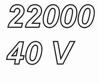 MUNDORF MLGO, 22000uF/40V, ±20%, Elektrolytische Kondensator