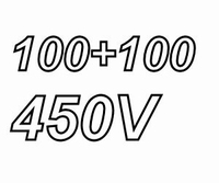 MUNDORF MLAL, 100+100uF/450V, ±20%, Electrolytic capacitor