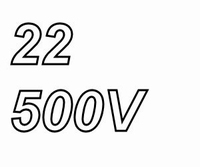 MUNDORF MLAL, 22uF/500V, ±20%, Elektrolytische cond.