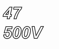 MUNDORF MLAL, 47uF/500V, ±20%, Electrolytic capacitor