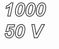 PANASONIC FCA, 1000uF/50V elco, radiaal, 105º, 5000uur