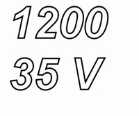PANASONIC FCA, 1200uF/35V elco, radiaal, 105º, 5000uur