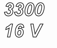 PANASONIC FCA, 3300uF/16V elco, radial, 105º, low ESR, 5000h