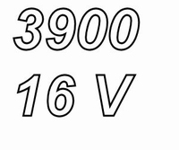 PANASONIC FCA, 3900uF/16V elco, radiaal, 105º, 5000uur