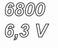 PANASONIC FCA, 6800uF/6,3V elco, radiaal, 105º, 5000uur