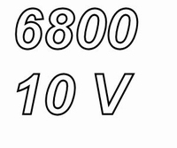 PANASONIC FCA, 6800uF/10V Elko, Radial, 105º, 5000 Stunden