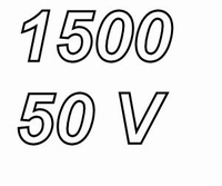 PANASONIC FCA, 1500uF/50V elco, radiaal, 105º, 5000uur