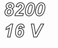 PANASONIC FCA, 8200uF/16V Elko, Radial, 105º, 5000 Stunden