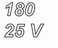 PANASONIC FCA, 180uF/25V Elko, Radial, 105º, 5000 Stunden