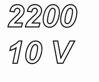 PANASONIC FCA, 2200uF/10V Elko, Radial, 105º, 5000 Stunden