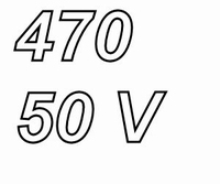 PANASONIC FRA, 470uF/50V, elco, radiaal, 105º, 10.000uur