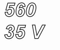 PANASONIC FRA, 560uF/35V, elco, radial, 105º, low ESR, 10.00