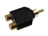 KACSA AA-648G, cinch Mann/2x cinch Frau Adapter