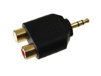KACSA AA-664G, 3,5mm stereo/2xcinch adaptor
