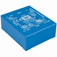 BLOCK FL trafo, PCB mount, 4VA, 2x115V > 2x6V