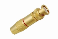 KACSA BNC-8, BNC connector, professioneel, verguld