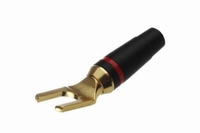 KACSA BP-013G, vergoldete Gabel Konnektor 8mm