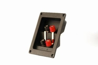 KACSA BP-284G, Banana Connector biwire terminal, square, PVC