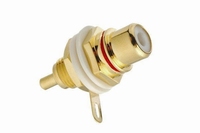 KACSA RJ-133GT, Professioneel, vergoldet RCA Chassisdeel