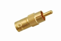 KACSA VC-043G, BNC female/Cinch male adapter, goldplated