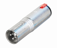 NEUTRIK NA-3MJ, ADAPTER 3P XLR man / 6,3mm jack fem.