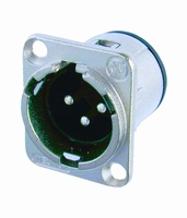 NEUTRIK NC-3MLD1,XLR inlet, 3-pole, male