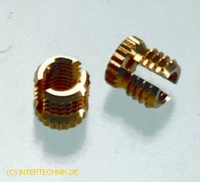 INTERTECHNIK SERFIX4, Serfix sleeve M4, brass, 8pc