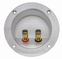 IT T105/WEISS/MSAU, Binding post, goldplated connectors, whi