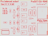 ELTIM PreOUT 2U-1646,xLR Pro Balanced OUT buffer module, 2U