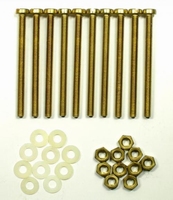 IT BEF/DR/SPULE, Brass mounting bolts/nuts/rings, M4x55
