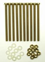 IT BEF/DR56, messing montage bouten/moeren/ringen, M4x70
