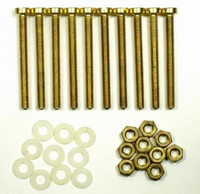 IT BEF/HQ40/30, Brass mounting bolts/nuts/rings, M4x40
