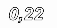 IT LU62, Luftspul, 0,22mH, OFC Ø2,0mm, R=0,074