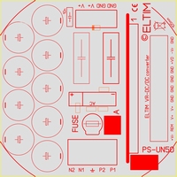 ELTIM PS-UN50 UFG , netvoeding module, 50V, 4A max