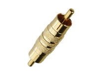 KACSA AA-654G, male Cinch/ male cinch adaptor, gold plated