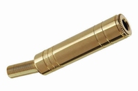 KACSA AJ-508G, 6,3mm vrouw connector, stereo, verguld