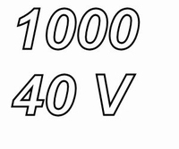 INTERTECHNIK ERGF40, Elektrolytische cond., 1000uF/40V, axia