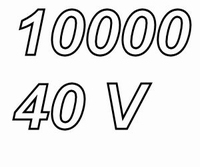 INTERTECHNIK ERGF40, electrolytic cap., 10000uF/40V, axial