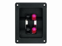 MONACOR ST-400, Speaker terminal, bi-wire, 122x95mm