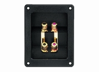 MONACOR ST-400GM, Speaker terminal, bi-wire, 122x95mm