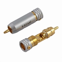 KACSA RP-85GT, RCA connector, gold plated, screw mount